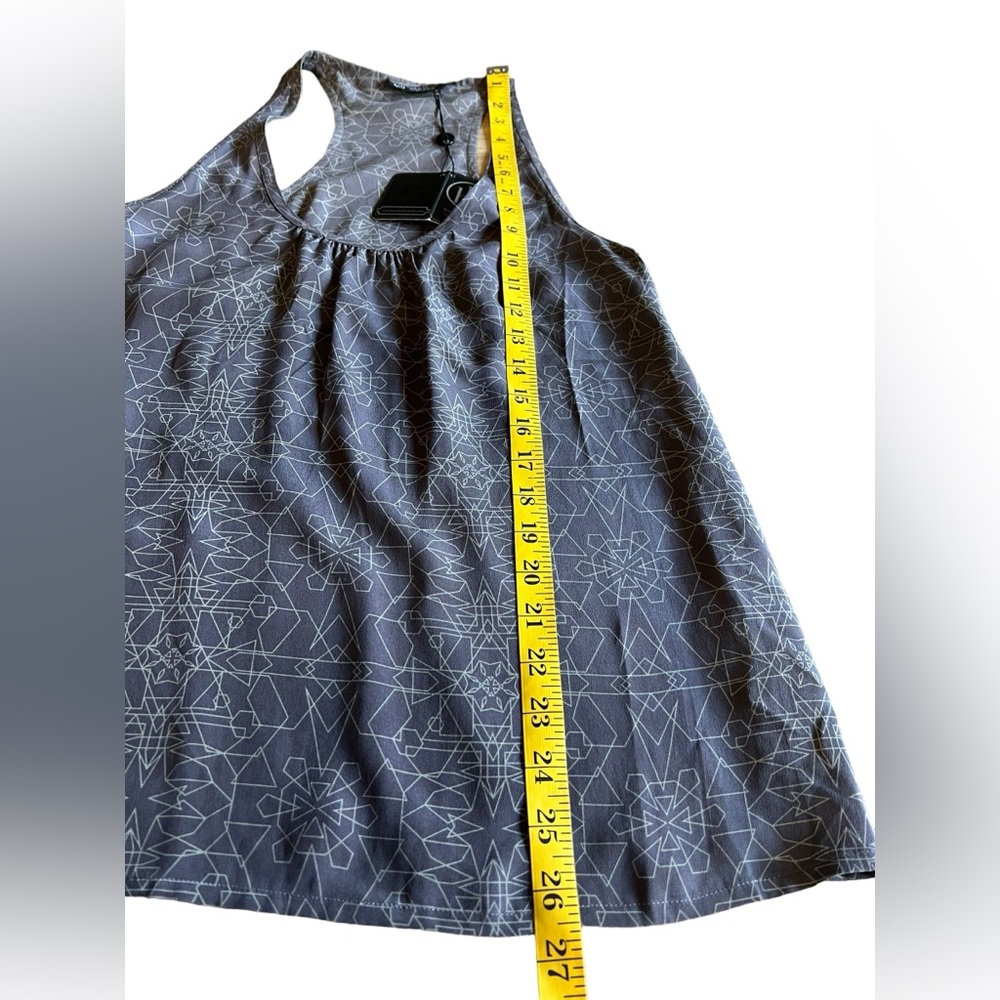 NWT HAYDEN-HARNETT 100% Silk “Michi” Cami Tank Top Geometric Design MSRP $98 - Picture 9 of 15